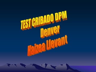 Explicación de los tipos de test para TEA.ppt