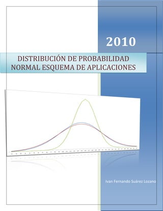 2010
 DISTRIBUCIÓN DE PROBABILIDAD
NORMAL ESQUEMA DE APLICACIONES




                      Ivan Fernando Suárez Lozano
 