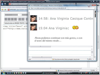 Ahora podemos continuar con más gestos, o con el texto del mismo modo… 