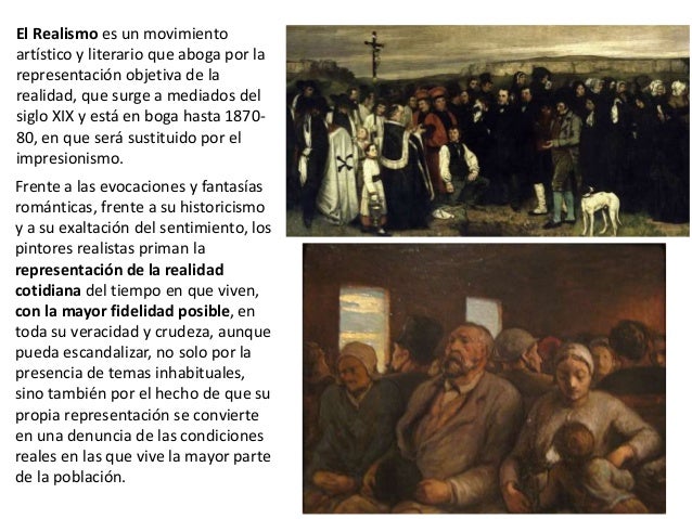 Explica el Realismo y su aparición en el contexto de los