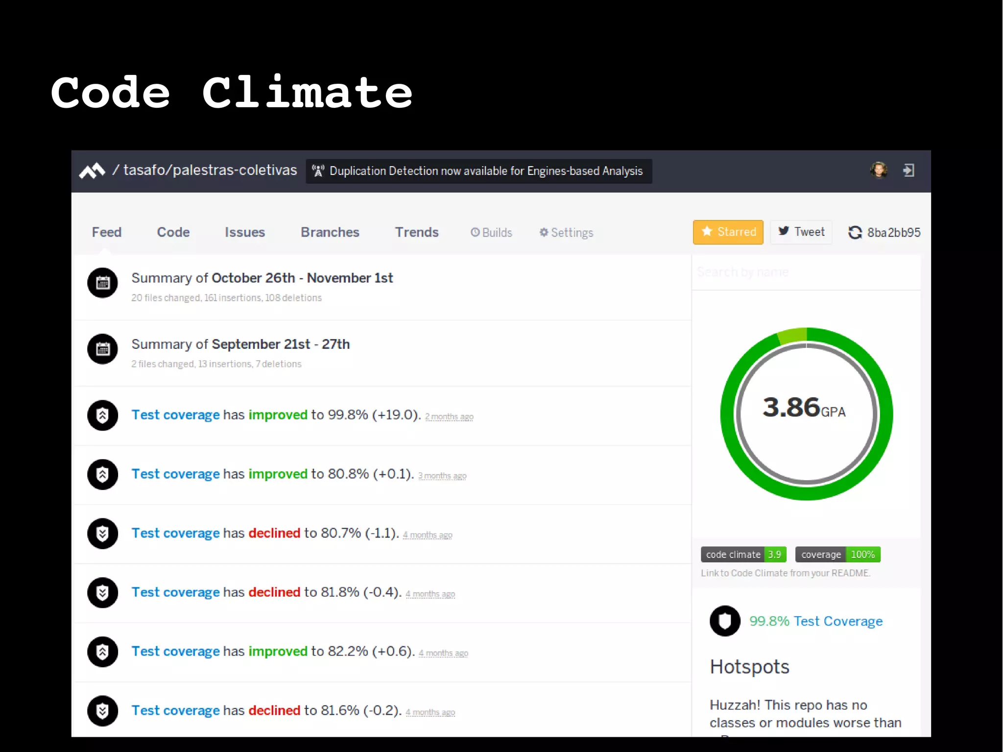 Code Climate
 