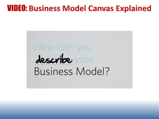 VIDEO: Business Model Canvas Explained
 