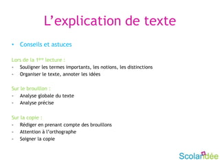 Reussir Une Explication De Texte En Philo