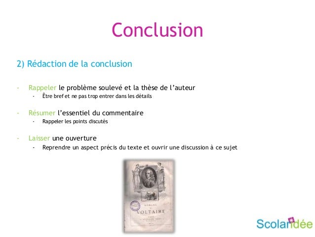 Conclusion de la dissertation en philosophie
