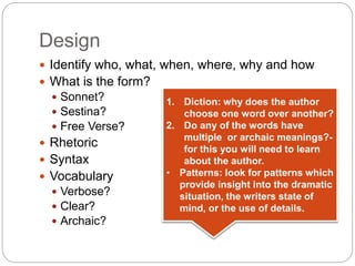 Explication of poetry | PPTX