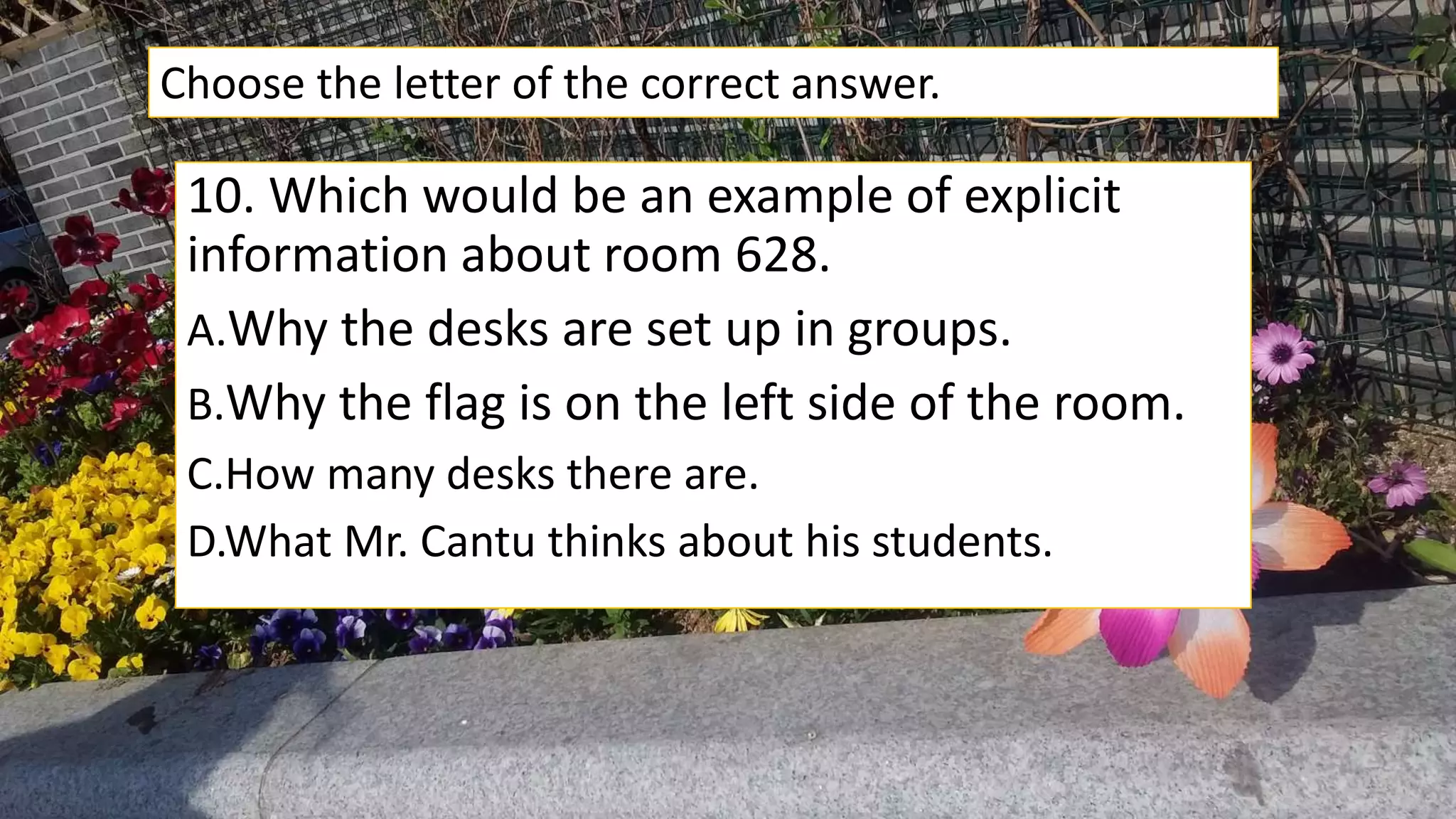 Explicit and implicit claims in a text pptx