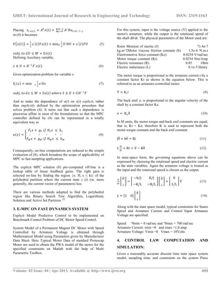 Explicit model predictive control of fast dynamic system | PDF