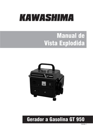 Manual de
Vista Explodida
Gerador a Gasolina GT 950
Versão 1
 