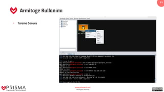 www.prismacsi.com
© All Rights Reserved.
51
Armitage Kullanımı
• Tarama Sonucu
 