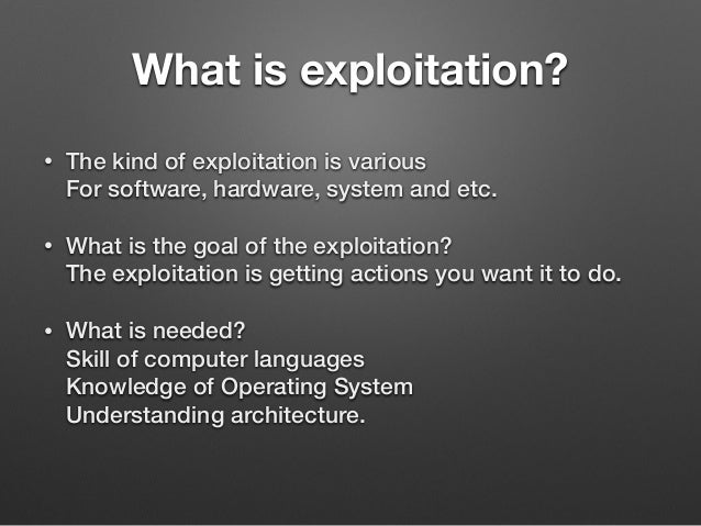 What Is Exploitation : What is Exploitation? Definition, Types ...