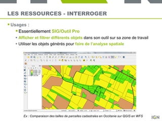 LES RESSOURCES - CALCULER
Ex : Calcul d’isochrone à proximité d’Orléans sur le site du Géoportail
Faire des opérations in...