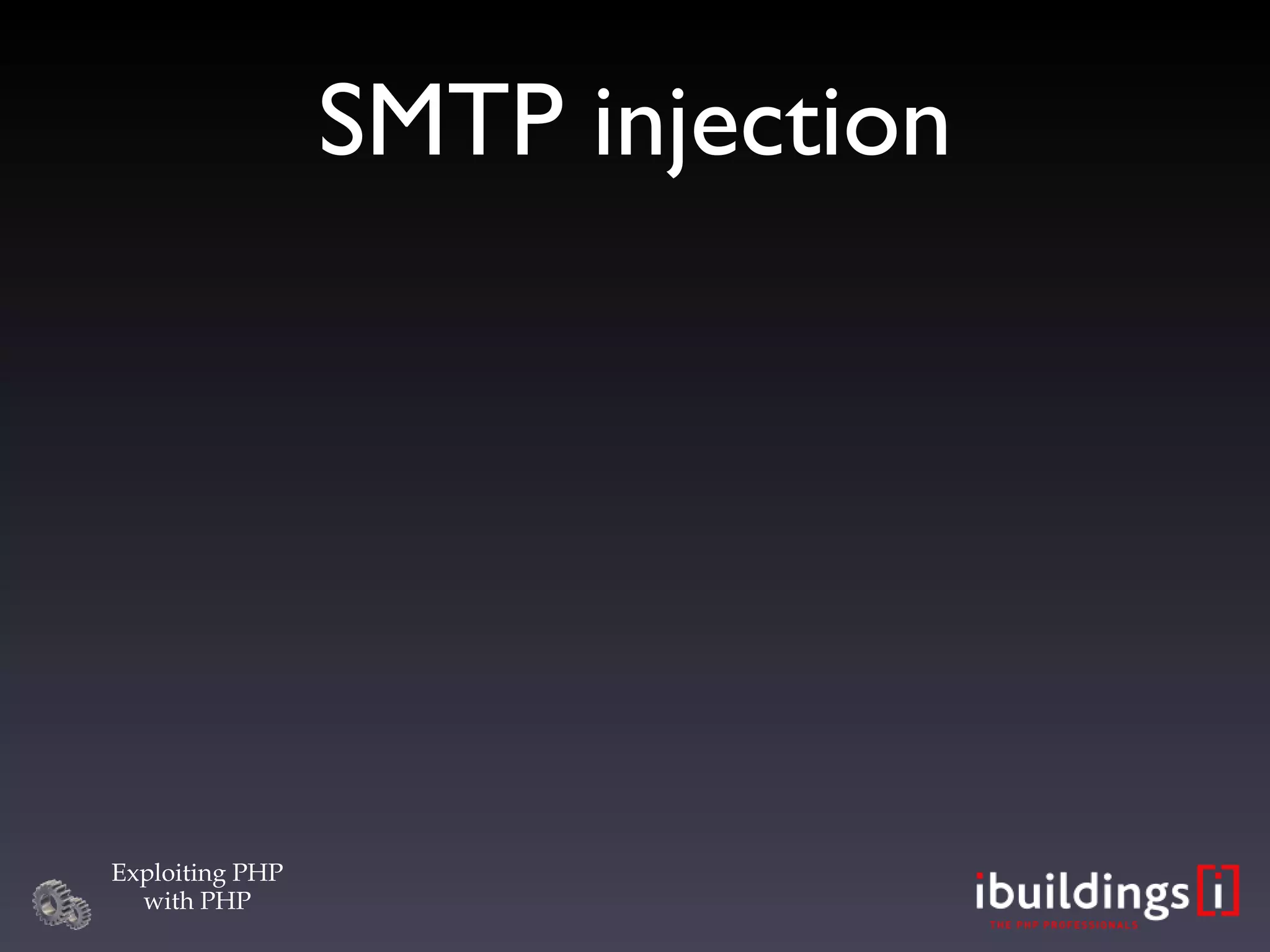SMTP injection 