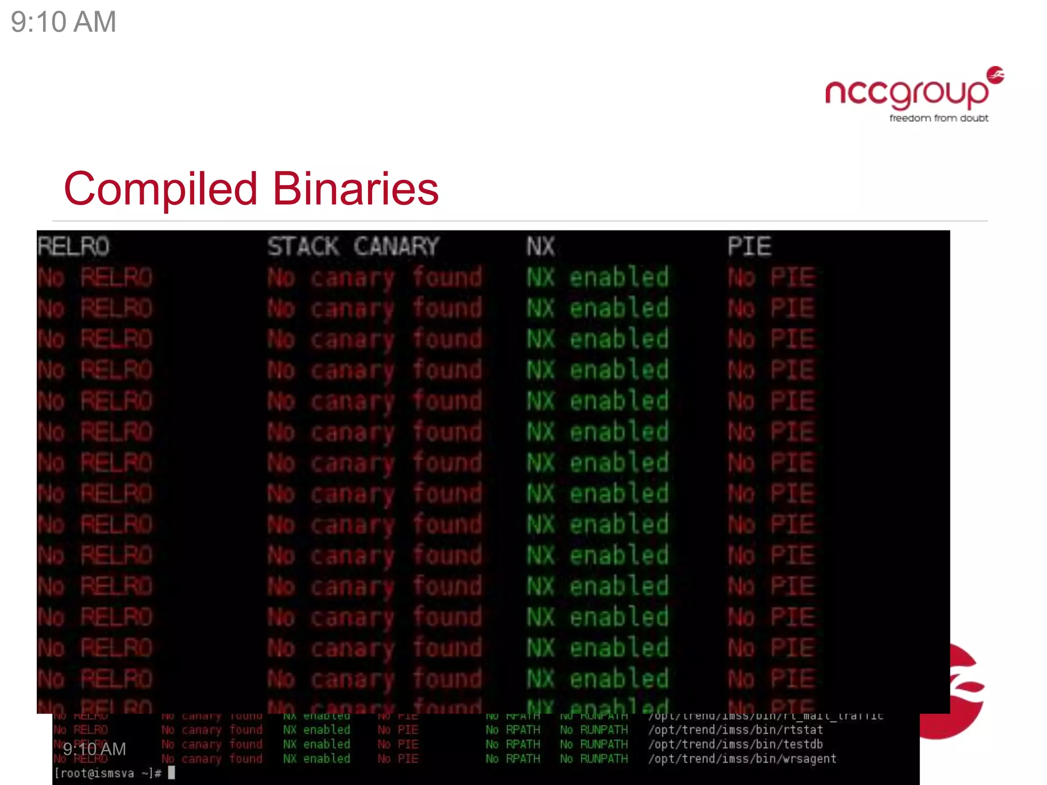 Compiled Binaries
9:10 AM
9:10 AM