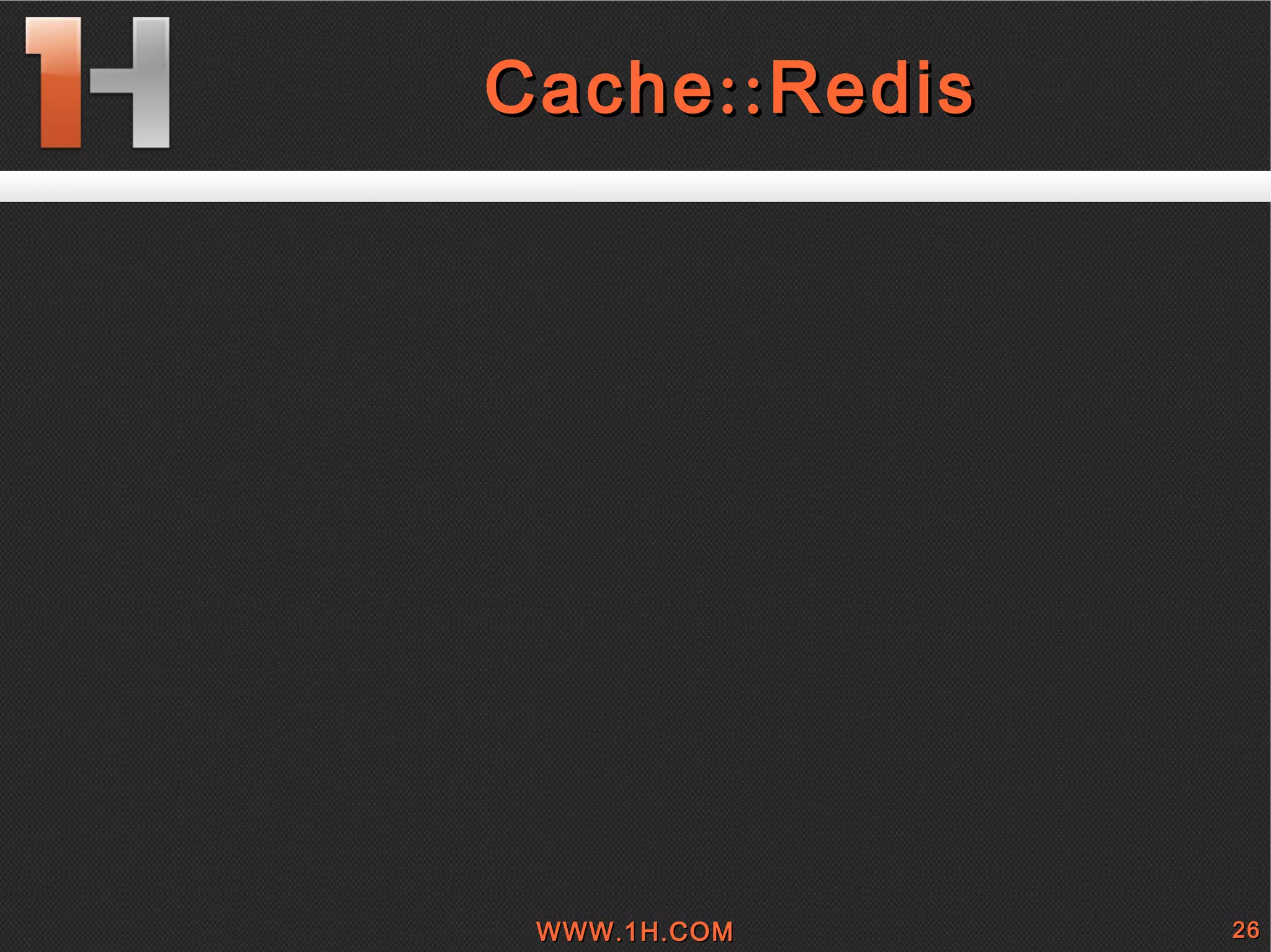 
      
       
        
         Cache::Redis 
        
       
      
     
      
     