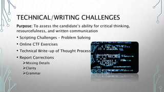 TECHNICAL/WRITING CHALLENGES
Purpose: To assess the candidate’s ability for critical thinking,
resourcefulness, and writte...