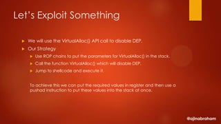 Exploit Research and Development Megaprimer: DEP Bypassing with ROP ...