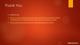 Exploit Research and Development Megaprimer: DEP Bypassing with ROP ...