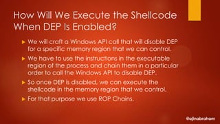 Exploit Research and Development Megaprimer: DEP Bypassing with ROP ...