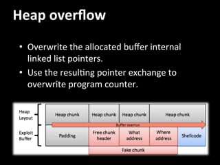 Exploit techniques and mitigation | PDF