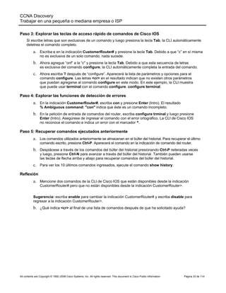Exploración de la cli de cisco ios | PDF