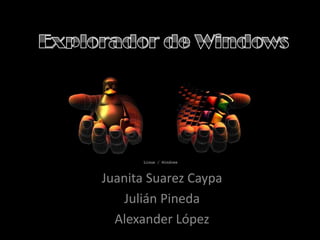 Juanita Suarez Caypa
Julián Pineda
Alexander López
 