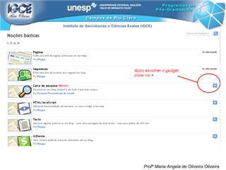 Profª Maria Angela de Oliveira Oliveira 