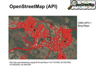 Portal de dados abertos 
governamentais 
Micro-regiões 
Ciclovia 
Praças e áreas verdes 
http://dados.recife.pe.gov.br/dataset 
Dados abertos governamentais são 
“dados produzidos pelo governo e 
colocados à disposição das 
pessoas de forma a tornar possı́vel 
não apenas sua leitura e 
acompanhamento, mas também 
sua reutilização em novos projetos, 
sı́tios e aplicativos; seu cruzamento 
com outros dados de diferentes 
fontes” (W3C, 2011) 
 