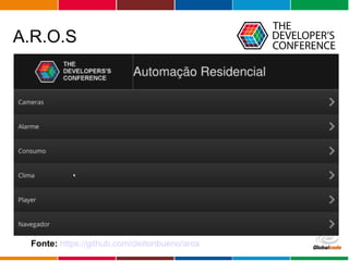 Globalcode – Open4education
A.R.O.S
Fonte: https://github.com/cleitonbueno/aros
 
