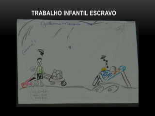 TRABALHO INFANTIL ESCRAVO
 