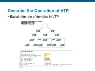 Describe the Operation of VTP Explain the role of domains in VTP   