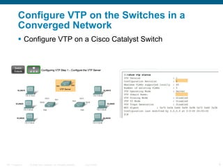 Configure VTP on the Switches in a Converged Network Configure VTP on a Cisco Catalyst Switch   