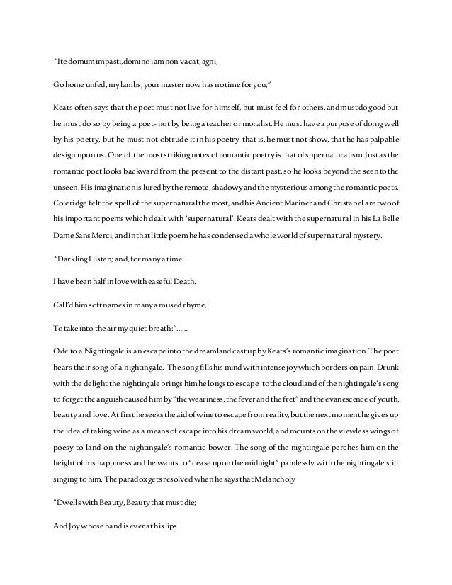 Http Youtu Be Picfrt8sr3i John Keats As A Thinker In Relation To