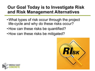 Project Delivery Risk Management Exploration of risks and risk management in construction project ...
