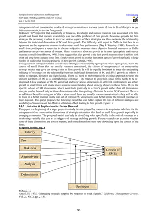 Explorations of strategic orientation (so) dimensions on small firm ...