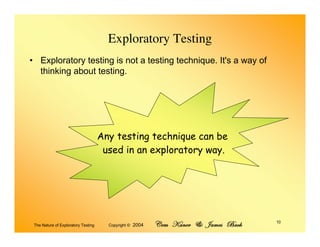 Exploratory Testing