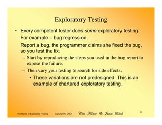 Exploratory Testing