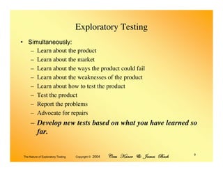 Exploratory Testing