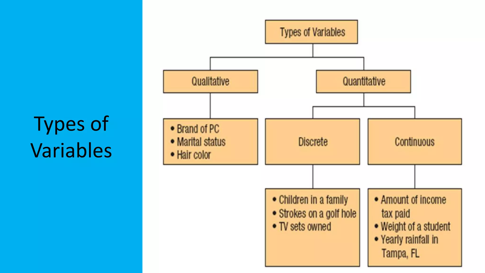 Types of
Variables
 