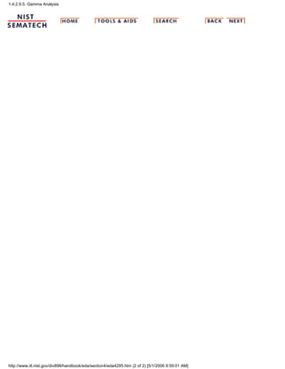 1.4.2.9.5. Gamma Analysis
http://www.itl.nist.gov/div898/handbook/eda/section4/eda4295.htm (2 of 2) [5/1/2006 9:59:01 AM]
 
