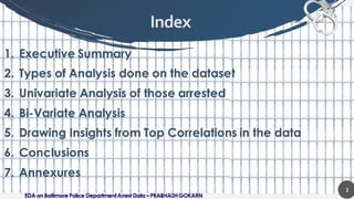 Exploratory Data Analysis on Baltimore Police Arrest Data