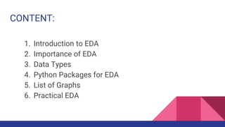 Exploratory data analysis with Python | PPTX | Computing | Technology ...