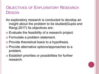 Understanding Exploratory Research Design | PPT