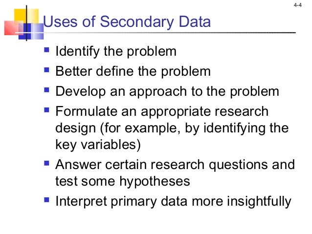 secondary data