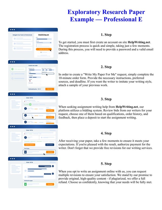 Exploratory Research Paper Example Professional E | PDF