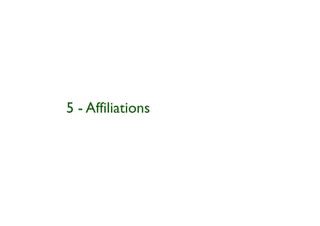 5 - Affiliations
 