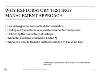 Exploratory Testing - Kari Kakkonen | PDF