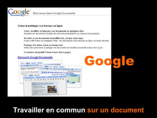 Google  docs Travailler en commun  sur un document 