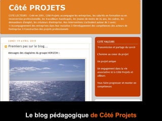 Le blog pédagogique  de Côté Projets 