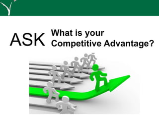 ASK
What is your
Competitive Advantage?
 