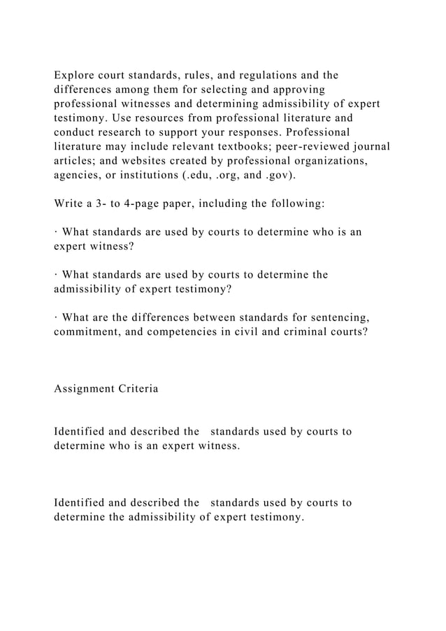 Explore court standards, rules, and regulations and the differences | PDF